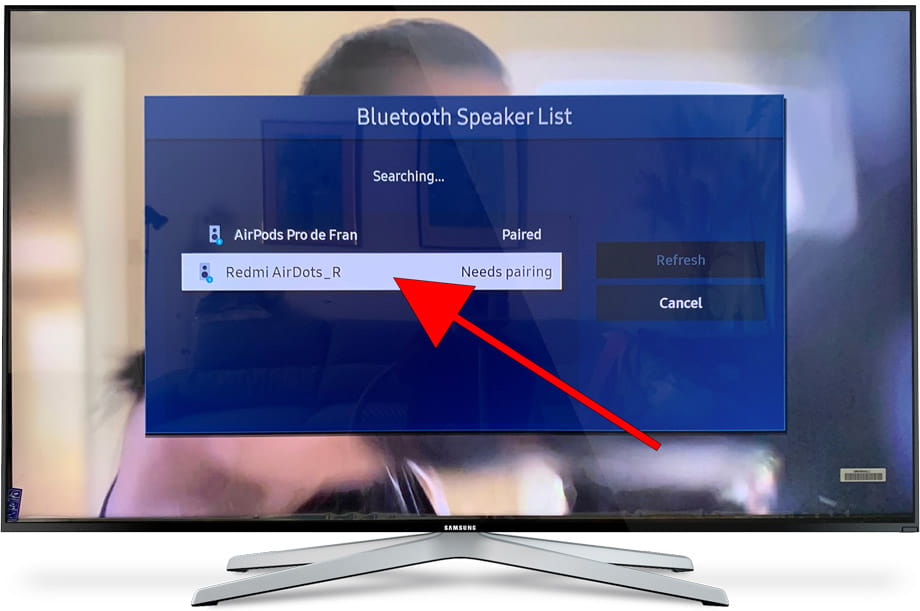 Bluetooth search Smarthub Samsung