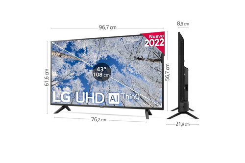 LG UHD 43UQ70006LB 109.2 cm (43") 4K Ultra HD Smart TV Wi-Fi Black 1
