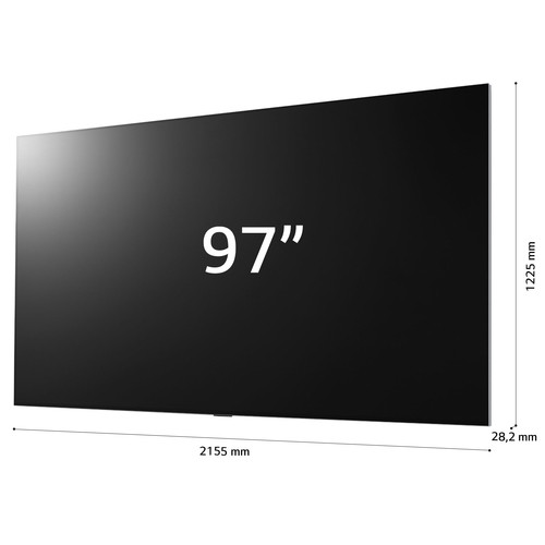 LG OLED evo Gallery Edition OLED97G29LA.API TV 2.46 m (97") 4K Ultra HD Smart TV Wi-Fi Black, Silver 4