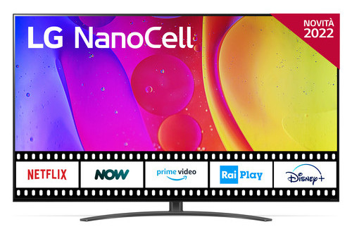 LG NanoCell 55NANO826QB.API TV 139.7 cm (55") 4K Ultra HD Smart TV Wi-Fi Grey, Black