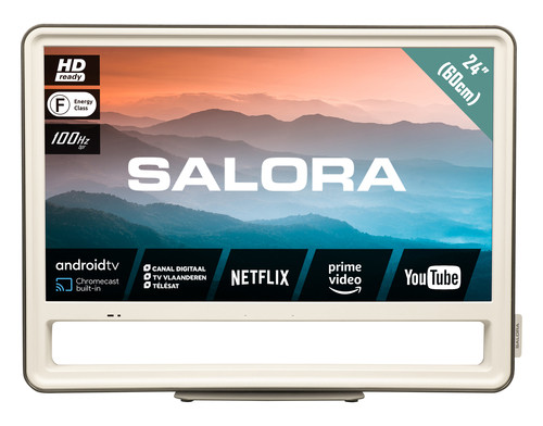 Salora CUBE24 TV 61 cm (24") HD Smart TV Wi-Fi Silver, White 0