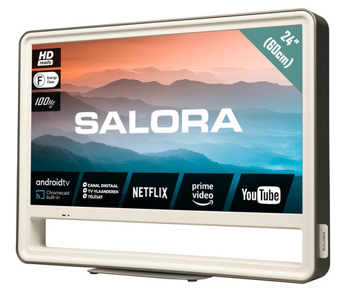 Salora CUBE24 TV 61 cm (24") HD Smart TV Wi-Fi Silver, White 1