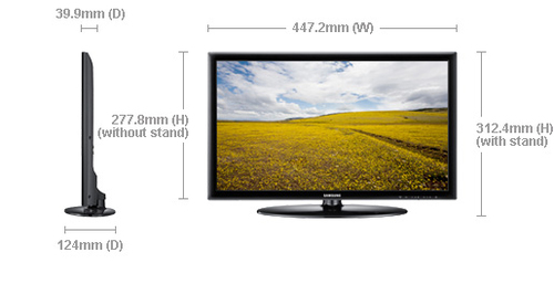 Samsung UE19D4003BW 48.3 cm (19") Black 2