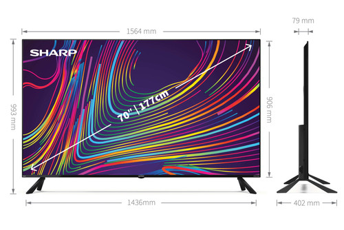 Sharp Aquos 70CL5EA TV 177.8 cm (70") 4K Ultra HD Smart TV Wi-Fi Black 7