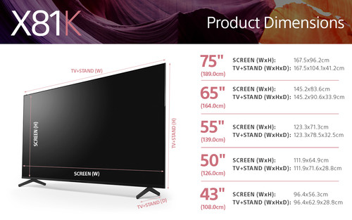 Sony KD-43X81K TV 109.2 cm (43") 4K Ultra HD Smart TV Wi-Fi Black 1