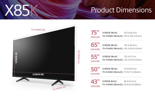 Sony KD85X85KU TV 2.16 m (85") 4K Ultra HD Smart TV Wi-Fi 2