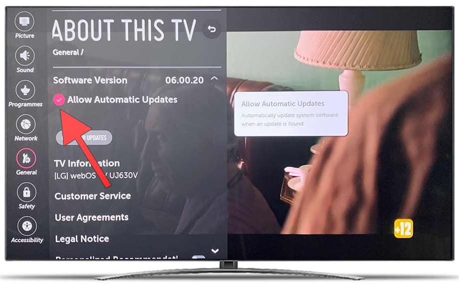 Download and install update TV LG