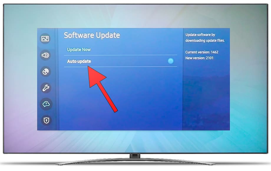 Allow automatic updates TV Samsung