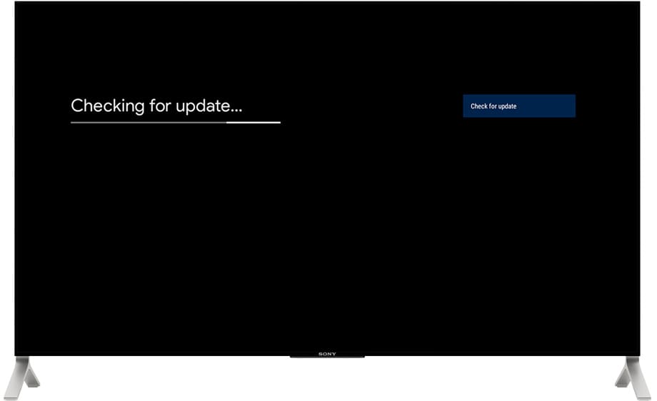 Checking for Android TV updates