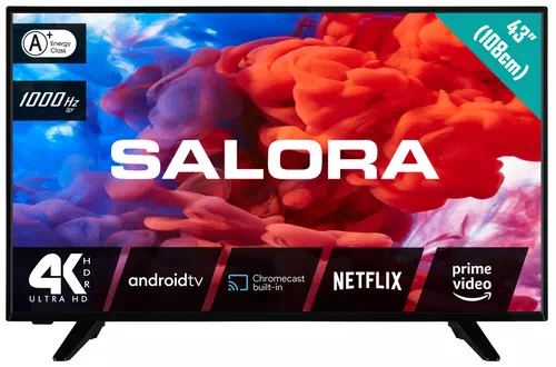 Salora 220 series 43UA220 TV 109.2 cm (43") 4K Ultra HD Smart TV Wi-Fi Black